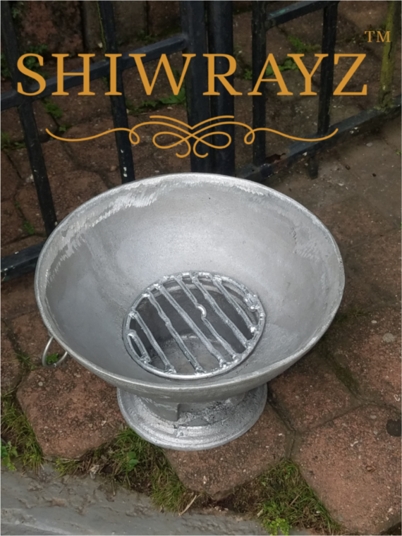 SHIWRAYZ Jamaican Coal Stove- Coal Pot 12" - Charcoal Stove- Charcoal Pot