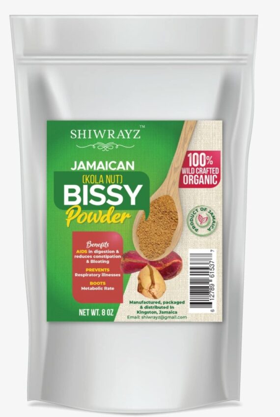 Shiwrayz Jamaican Bissy Powder(Kola Nut) Bissy Tea (8oz)