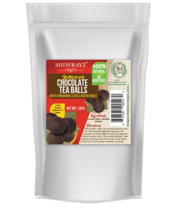 Jamaican Chocolate Tea Balls with Cinnamon Leaves and Nutmeg. (4 Balls) 120g (6pks)